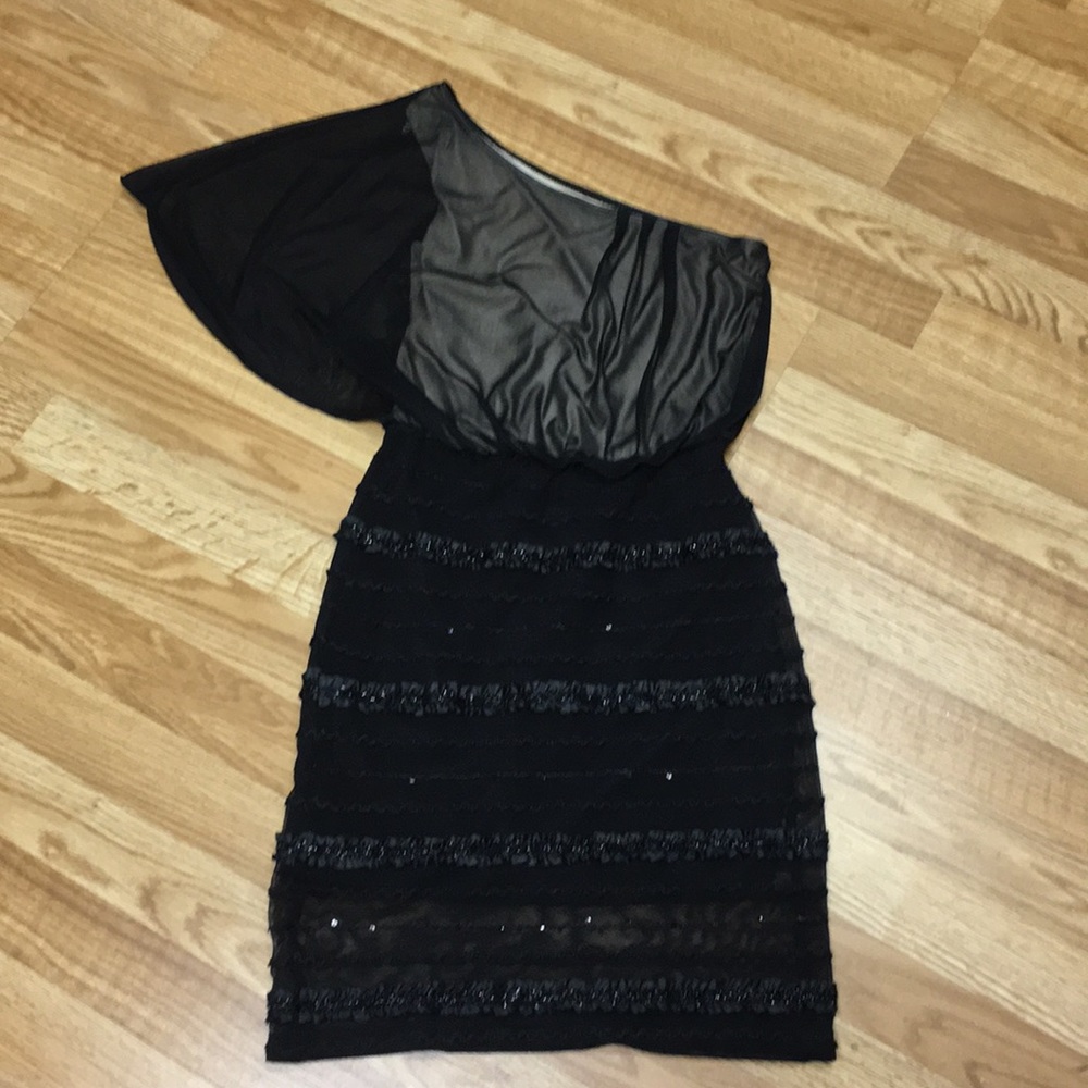 Ruby Rox Black Off-The-Shoulder Dress